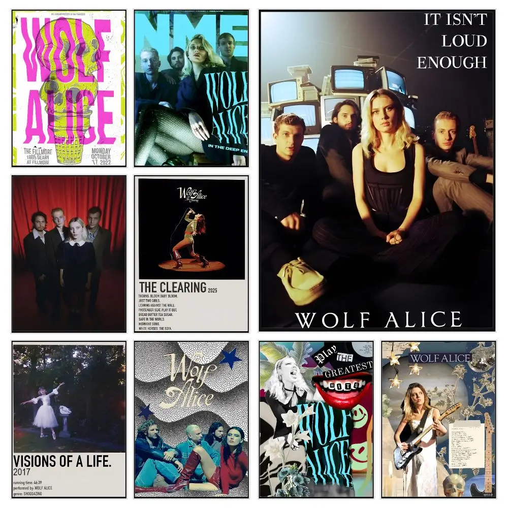Alternative band w-wolf alice Poster Trendy Aesthetic Wall Decor for Dorm & Bedroom