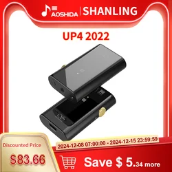 Shanling UP4 2022 Headphone Amplifier Full Format Balanced Headphone Power AMP Dual ES9219C DAC Bluetooth 5.0 Balanced Output