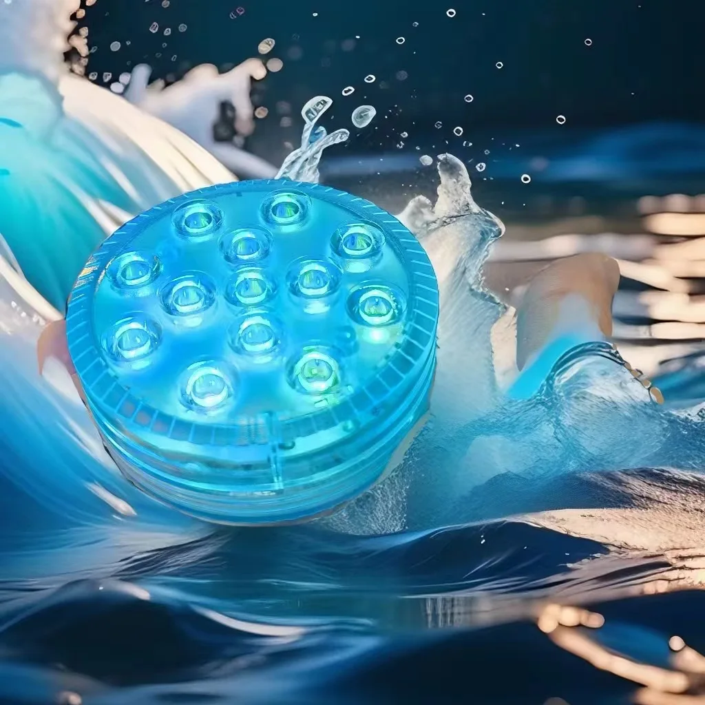 

USB LED Rechargeable Submersible Swimming Pool Light Fish Tank Decorative Lamp Waterproof Outdoor Garden Lawn Corridor Light