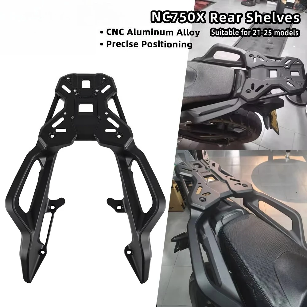 For Nc750x Accessories Aluminum Alloy Motorcycle Rear Carrier Luggage Rack Storage Racks Accessories Tail Box Brackets