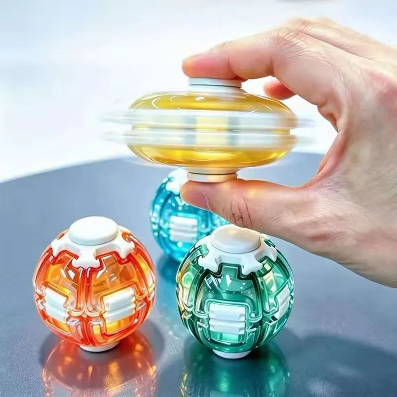 Magische Druck-Spinne-Fidget-Bälle, Spielzeug zur Stresslinderung, Fidget Spinner, Verformbarer Spinner-Ball, Sanft Rotierendes Gyroskop – Detail 1