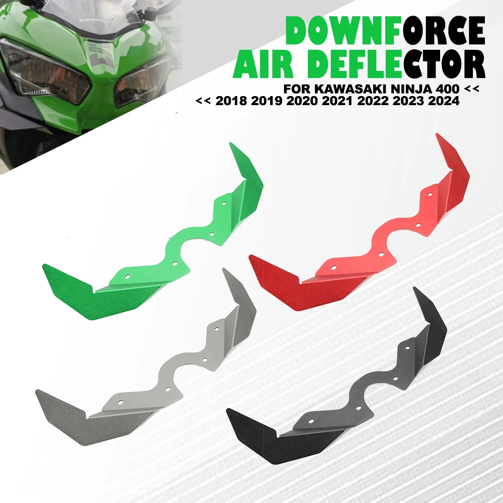 

For Kawasaki Ninja 400 2018 2019 2020 2021 2022 2023 2024 NINJA-400 Motorcycle Fairing Pneumatic Wing Downforce Air Deflector