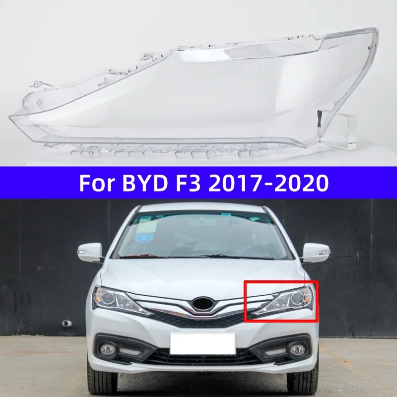 

For BYD F3 2017 2018 2019 2020 Accessories For The Car Replace A Transparent PC Lights Shell Headlight Lampshade