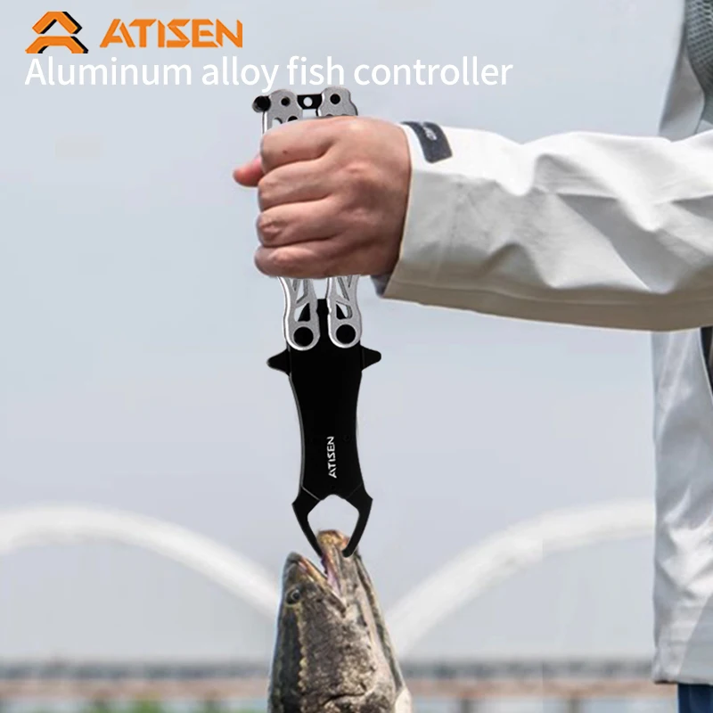 

Stainless Steel Fishing Gripper Professional Fishing Lip Grabber Tool, Fish Grabber Clip Fish Control Tackle