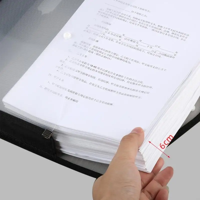 Dossier portefeuille fichiers LXAA avec des organisateurs documents fenêtre d'étiquette Snap Button Fermeture à for