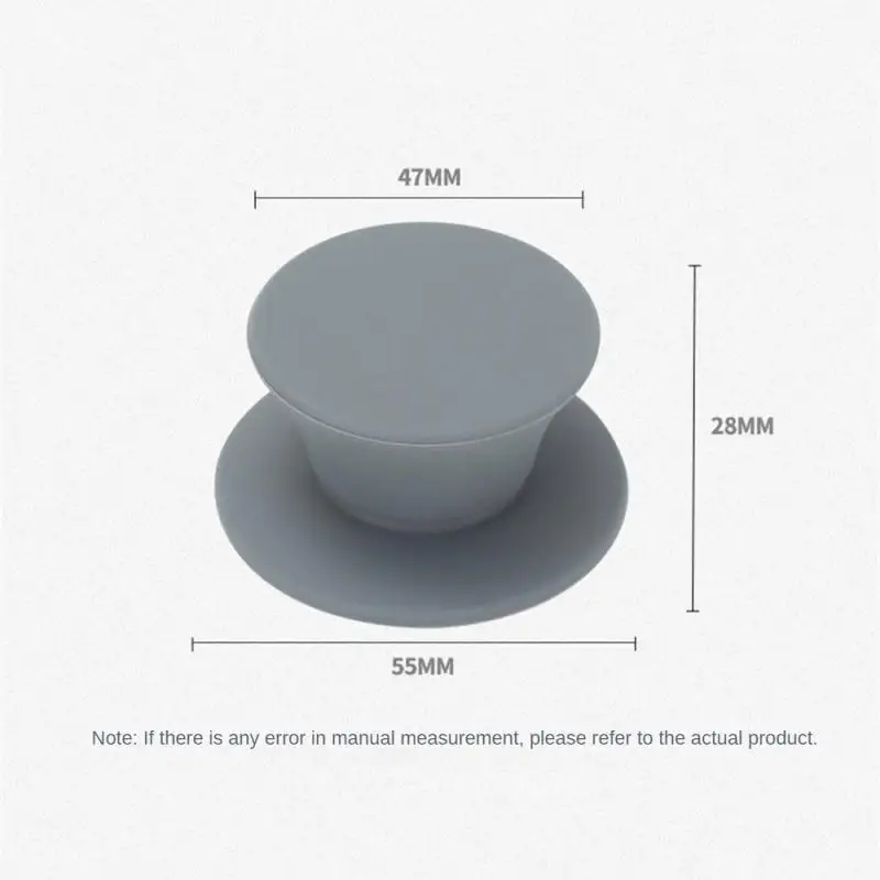 1~4SETS Silicone Lid Durable Modern And Minimalist Cookware Parts Pot Lid Top Bead Thickened Screw Core Grey Cookware