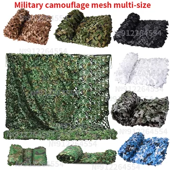 Red de camuflaje blanco, azul, Beige, red de caza en el desierto, toldo para exteriores, sombra de jardín, red oculta de jardín fresco, 3x4m, 4x4m, 4x5m