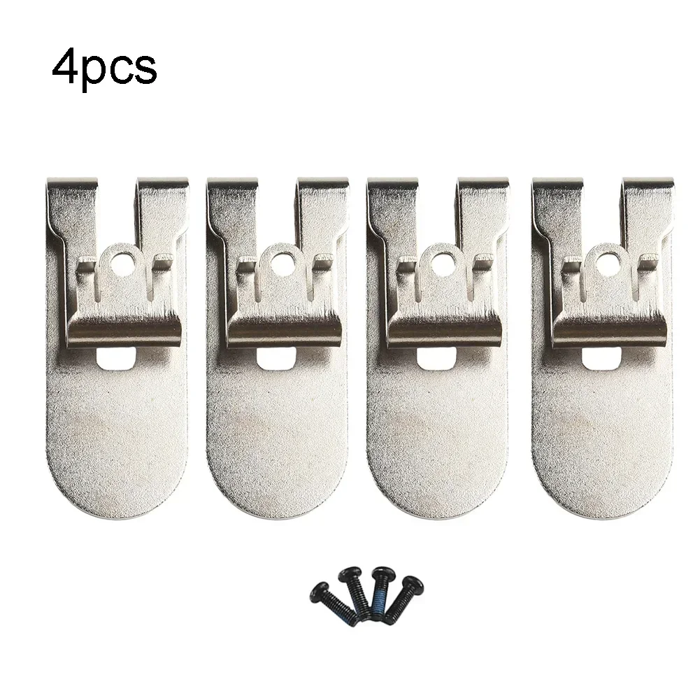 4pcs Belt Clips With Screw For Drywall Screwgun Drill Driver N435687 DCF620 DCF620B DCF622 Power Tools Replacement Accessories