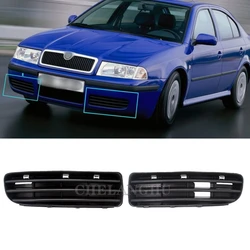 Dla Skoda Octavia A4 MK1 2001 2002 2003 2004 2005 2006 2007 2008 2009 2010 2011 Zderzak przedni Osłona świateł przeciwmgielnych Kratka kratki