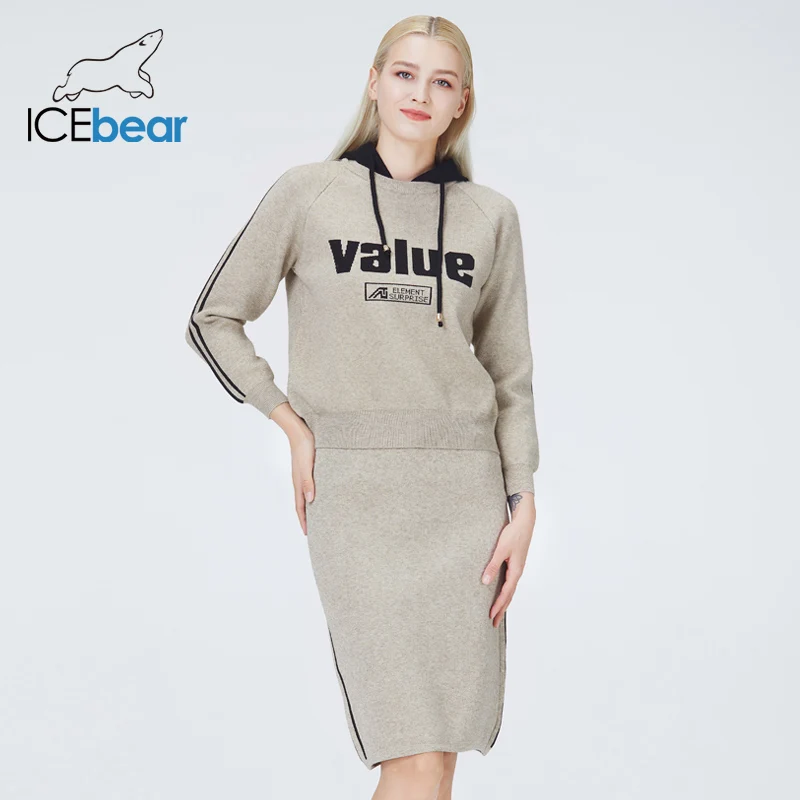 icebear 2022 fall female hooded sweater fashion women\'s apparel suit high quality brand sweaters NB-2315