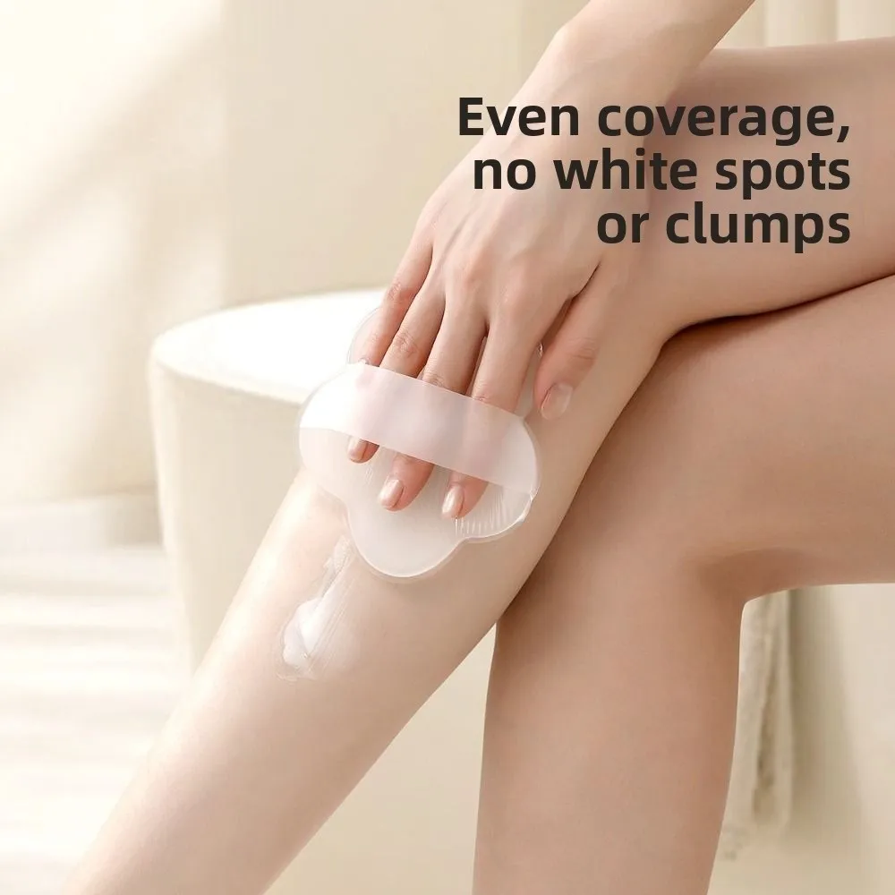 New Flower Shaped Lotion Applicator Glove Anti Slip Strap Non Absorbent Body Cream Spreader Soft Skin Care Tool