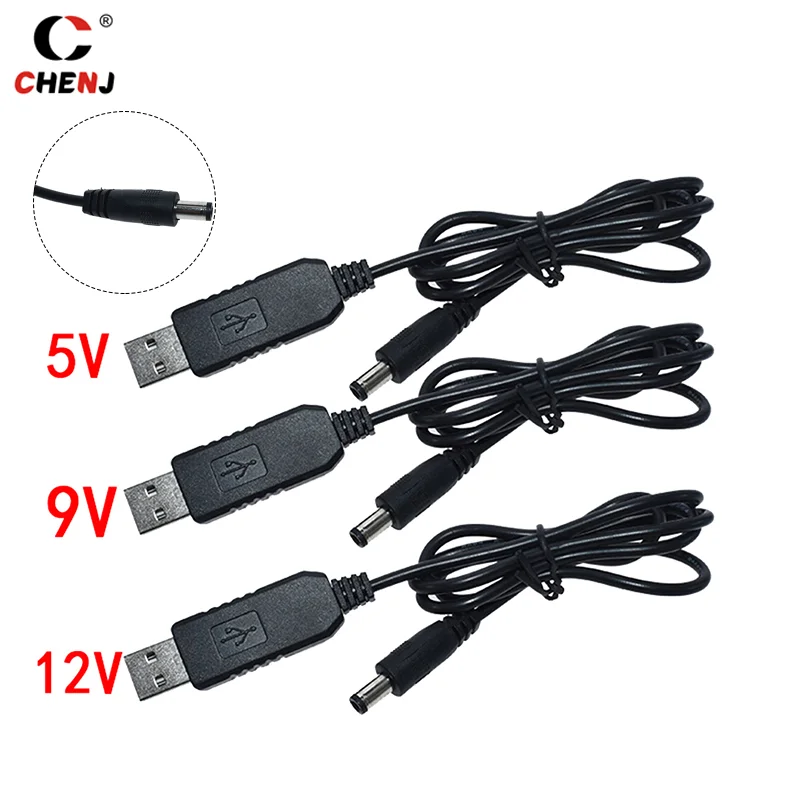 Przenośny konwerter USB Power Boost Line DC 5V do DC 9V / 12V Step UP Moduł USB Konwerter Adapter Router Kabel 2.1x5.5mm Wtyczka