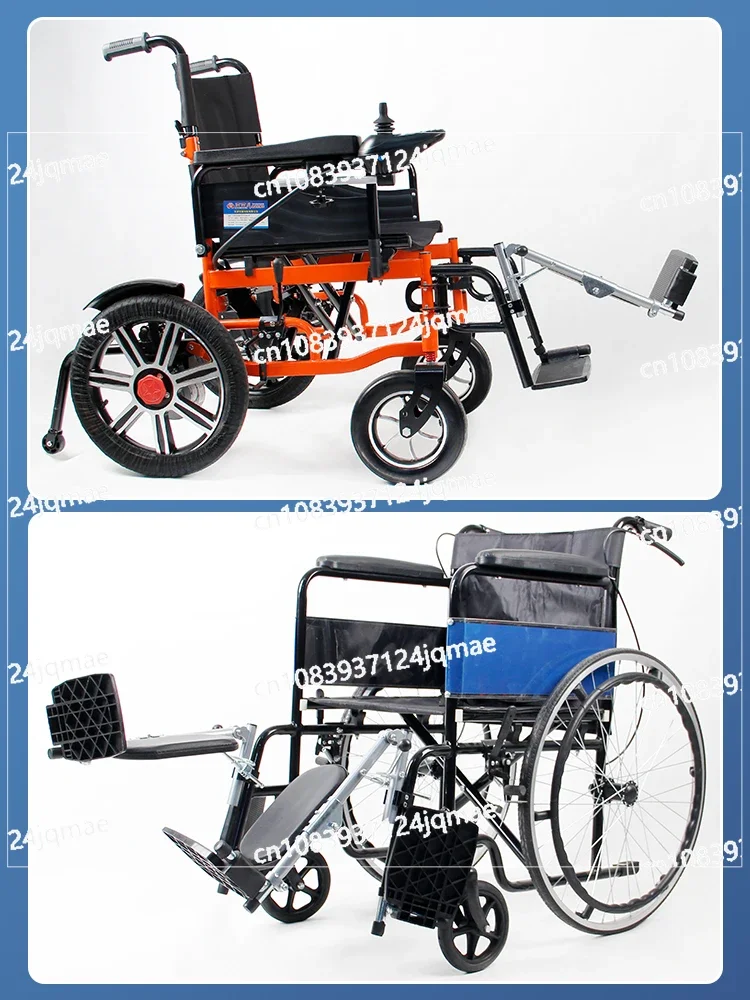 Electric Wheelchairs Can Be Equipped with Leg Brackets for Lifting and Suspension, As Well As Manual Wheelchair Accessories