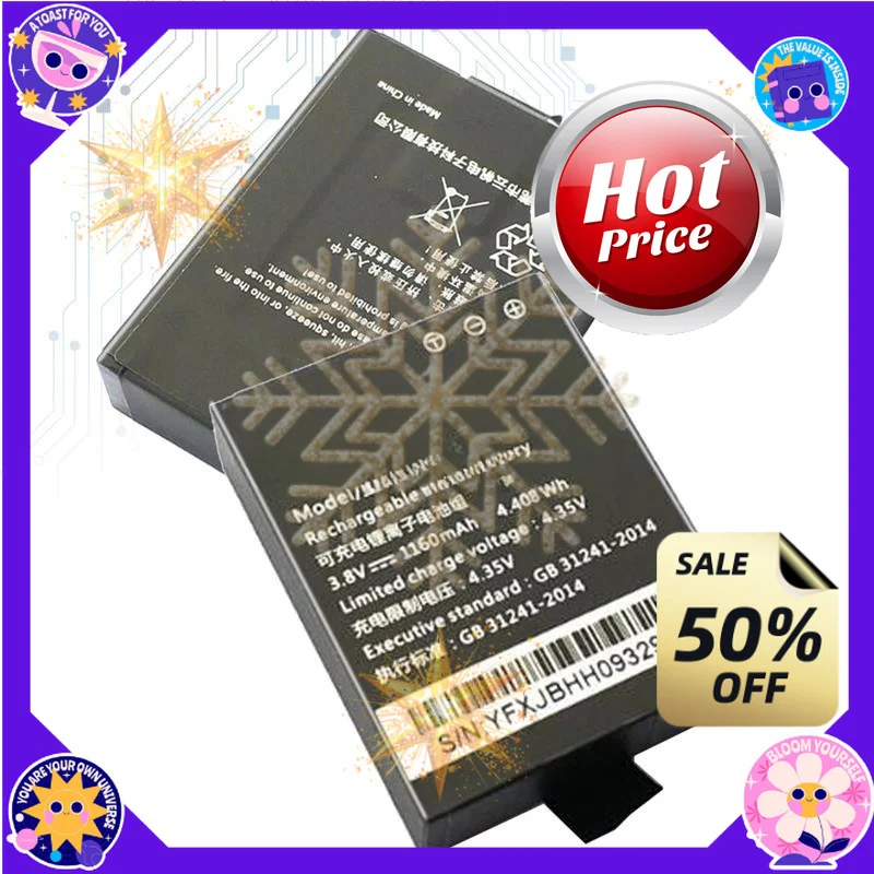 SWZY  1160mAh 3.8V  BL-06 Battery  for Hikvision Ezviz Fluorite S6 S5 S3 S2 S1C Sports Camera Accessories