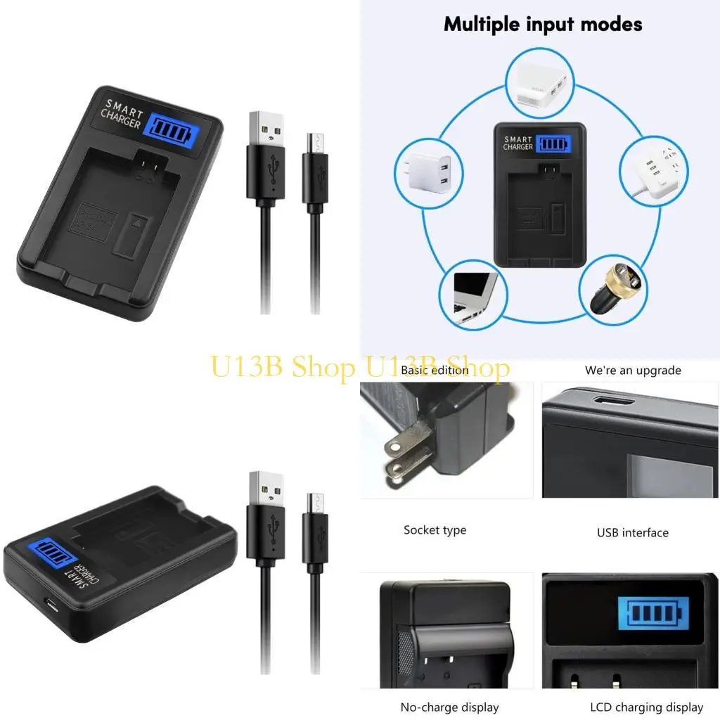 

U13B LP-E5 LPE5 Battery LCD Display for EOS XS, T1i
