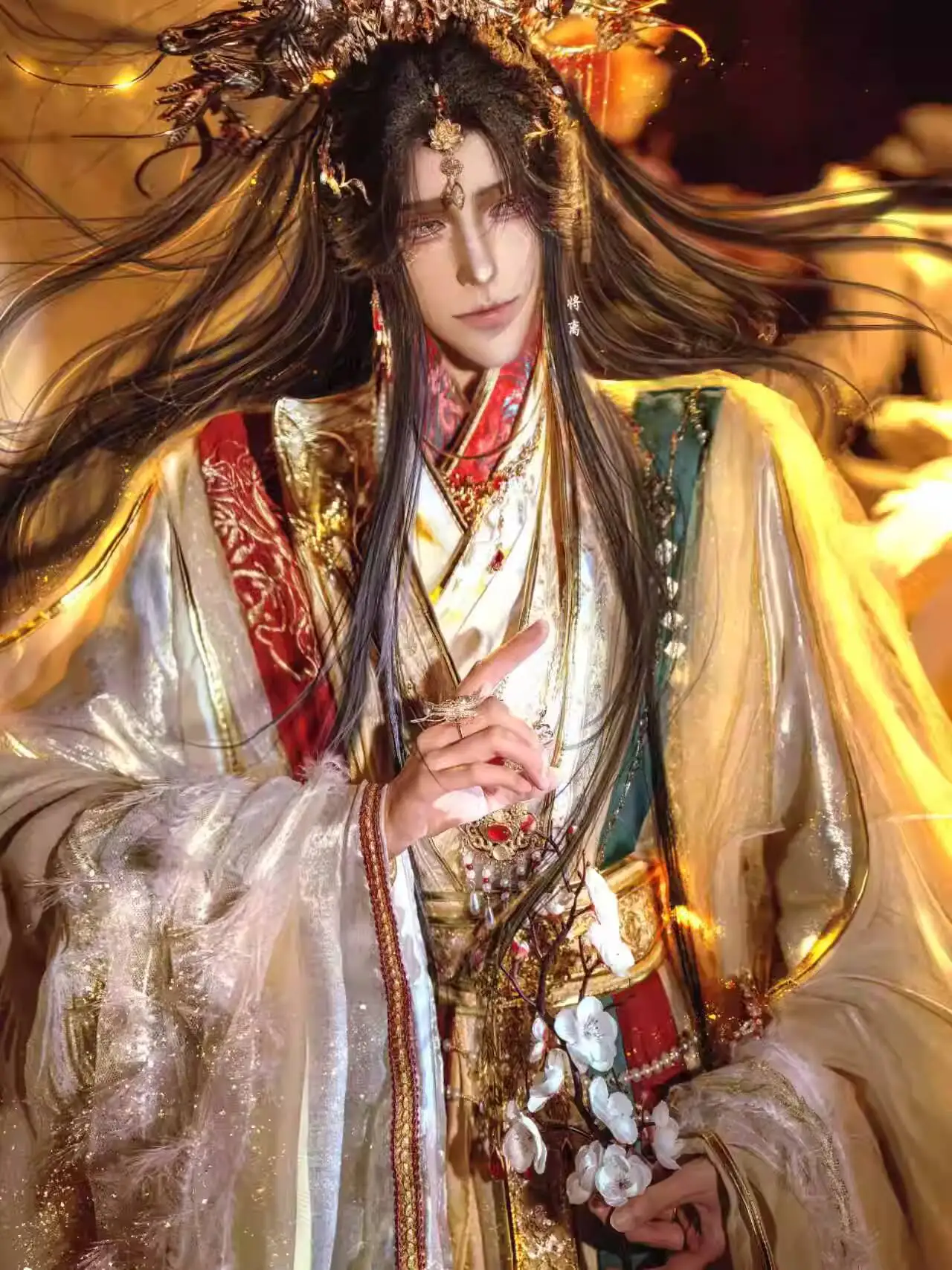 

Костюм для косплея TGCF Xie Lian Prince Yue Shen: Роскошный комплект Ханьфу в старинном стиле для Хэллоуина, пошитый на заказ