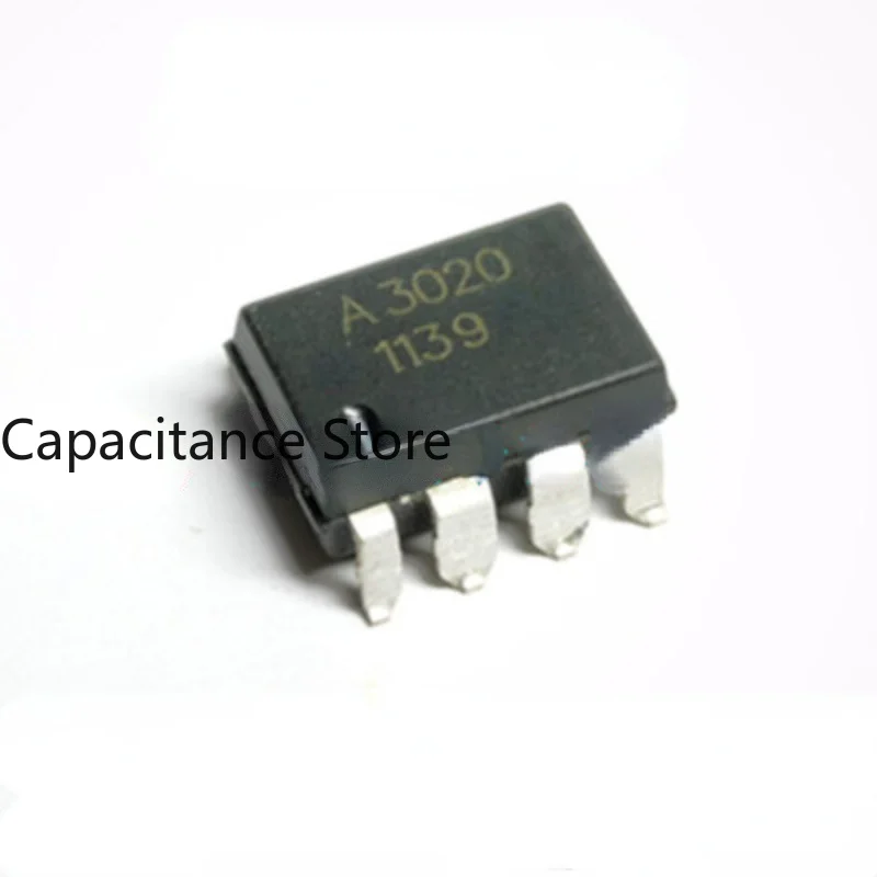 10PCS New Original Imported HCPL-3020-500E A3020 SMT SOP8 A3020V High-speed Optocoupler