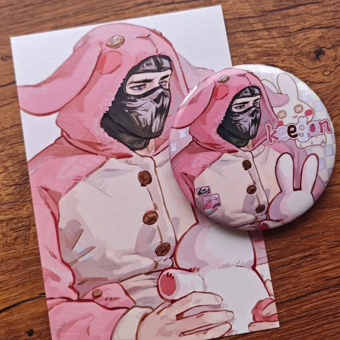 Nuovo Call of Duty merchandise cosplay keegan fantasma konig distintivo da bar per indumenti da notte, spilla in banda stagnata, miglio