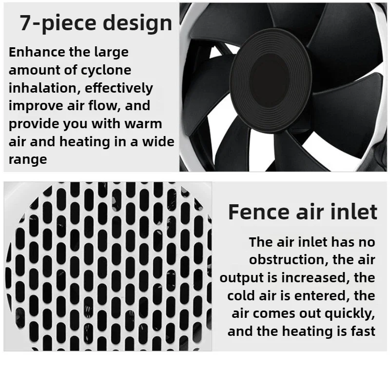 Portable Desktop Heater Mini Small Electric Heater Silent Heating Fan for Home Dormitory Office Hot Air Blower Home Appliance