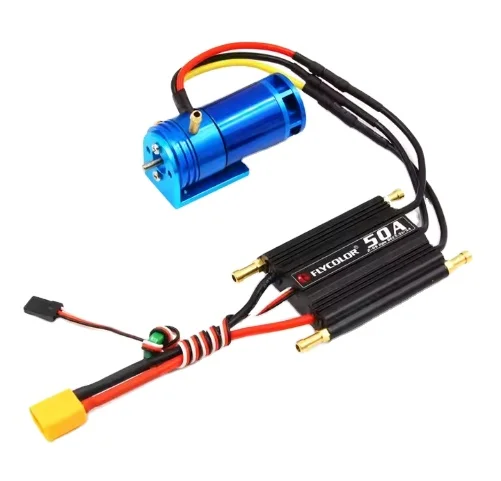Flycolor 50A ESC barco de Radio Control Motor sin escobillas sistema de refrigeración por agua 2862 2800KV 1500KV 1500KV bomba de tallo de imán permanente
