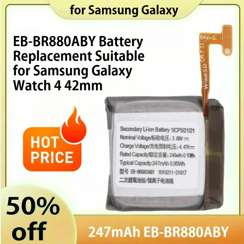 

247mAh EB-BR880ABY Battery Replacement Suitable for Samsung Galaxy Watch 4 42mm