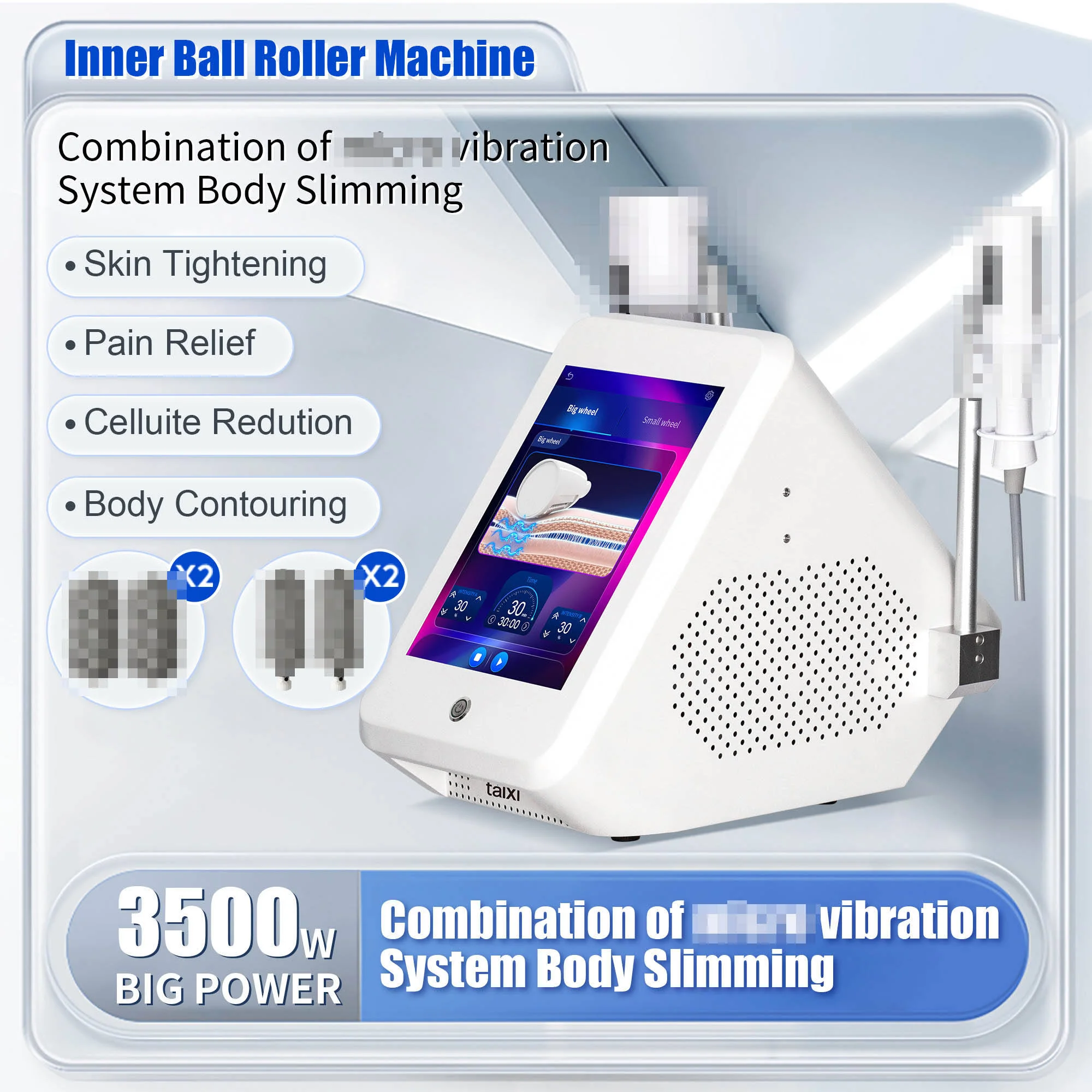 

2 In 1 EMS Body Sculpt Machine Vela Inner Ball Roller 360 Rolling Massage Endo Cellulite Reduce Muscle Relaxation Slimming Devic