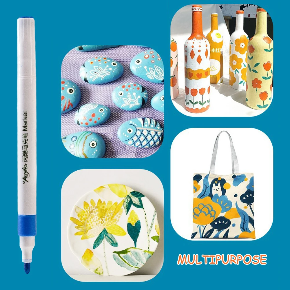 Набор маркеров 12/24/36/48 цветов, долговечные сглаживающие чернила, инструмент для рисования, набросков