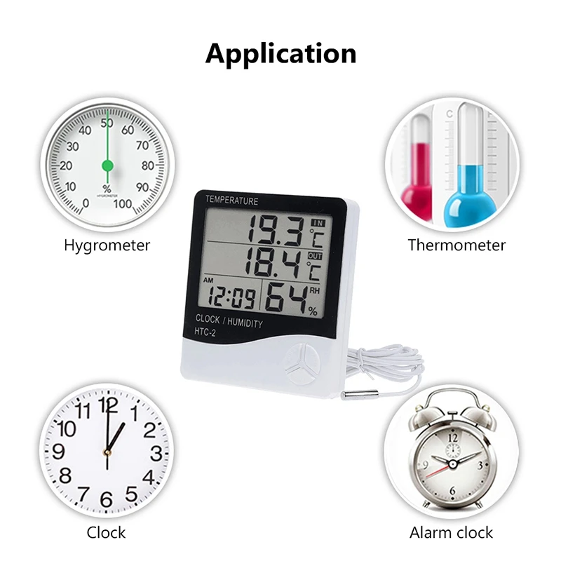 feelfeel Indoor Digital Thermometer Home Hygrometer,Accurate Outdoor Temperature Monitor,Humidity Gauge Indicator Thermometer