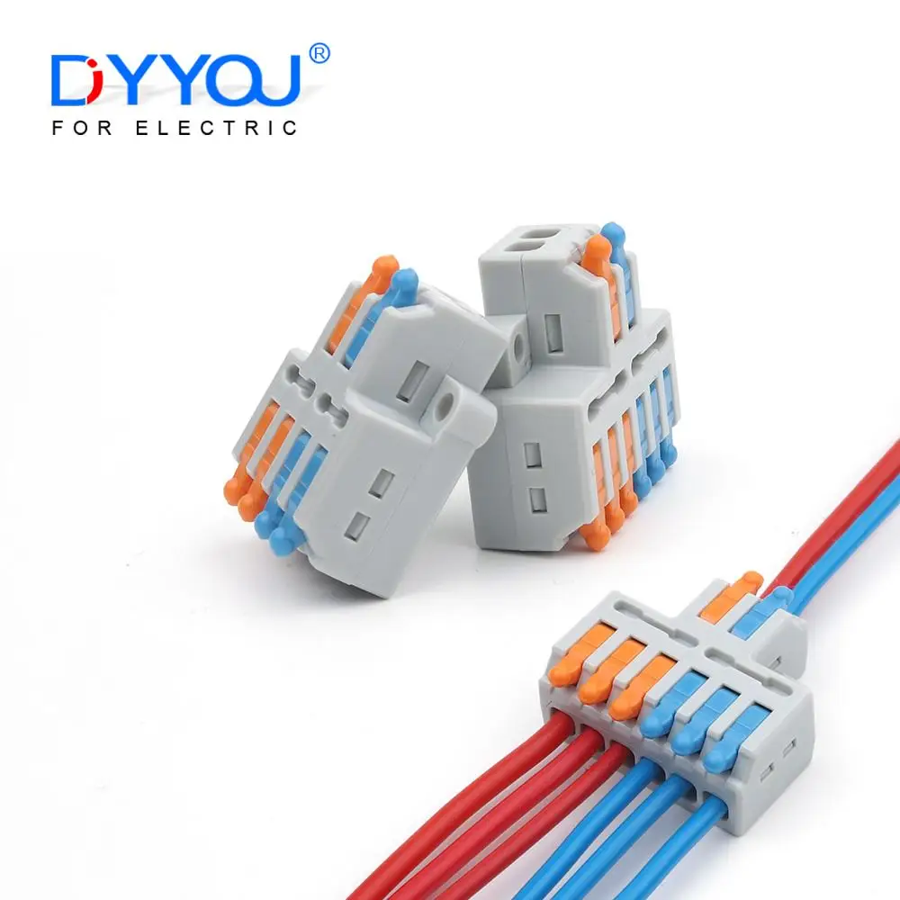 

25/50PCS Universal Compact Quick Wire Connector Mini SPL Splicing Cable Connectors Push-in Conductor With Lever Terminal Block