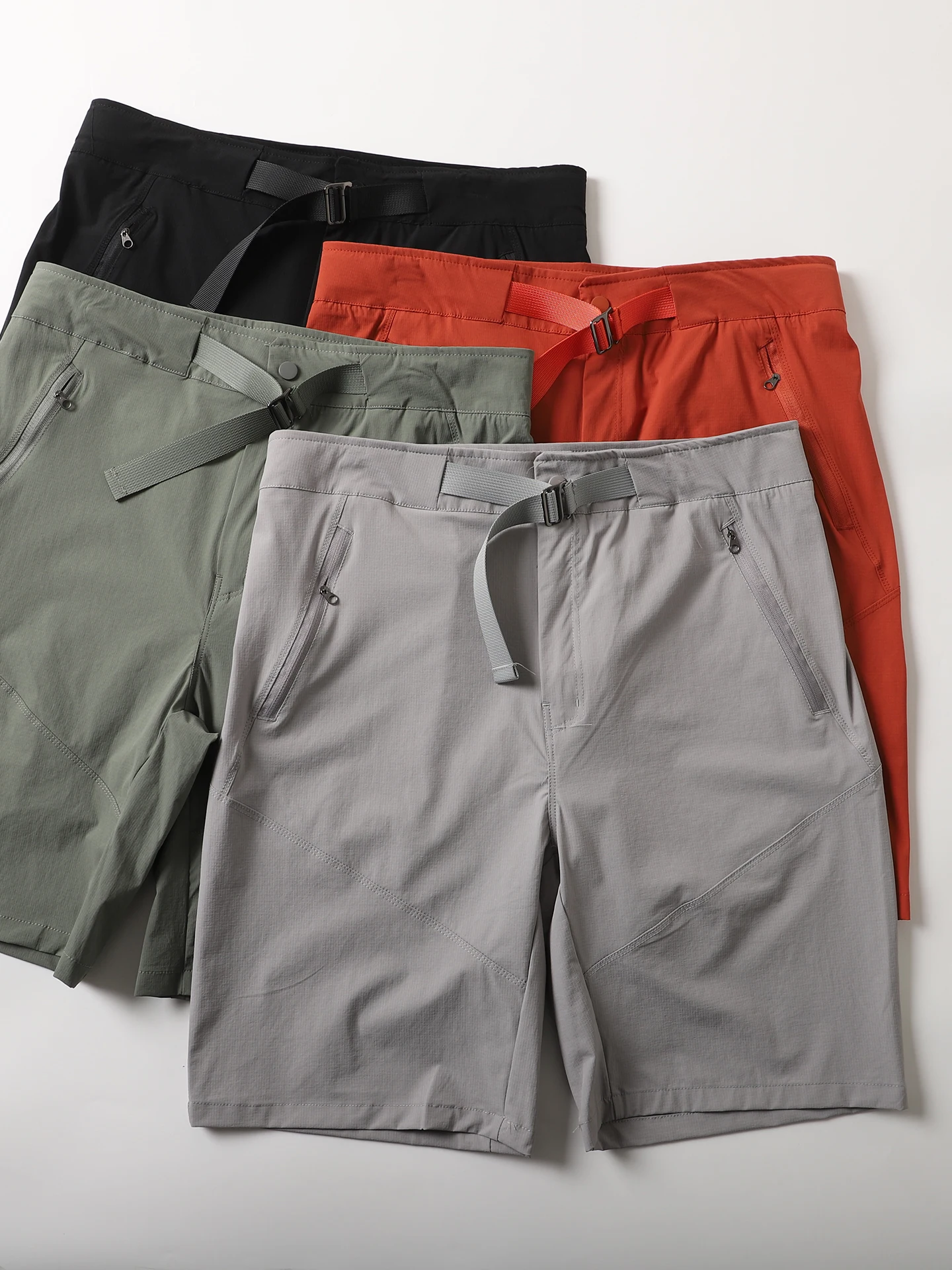 

Мужские летние быстросохнущие дышащие спортивные повседневные брюки прямого кроя длиной до колена, универсальные, молодежные, модные