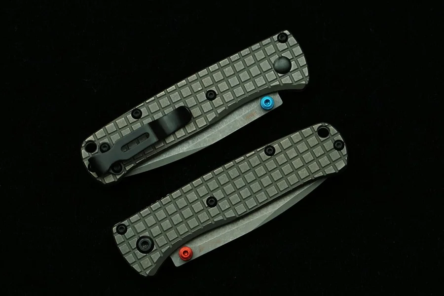 LEMIFSHE Customized BM533Ti Real D2 Mark S30V Blade Titanium Handle Outdoor Camping Kitchen Survival EDC Tool Folding Knife