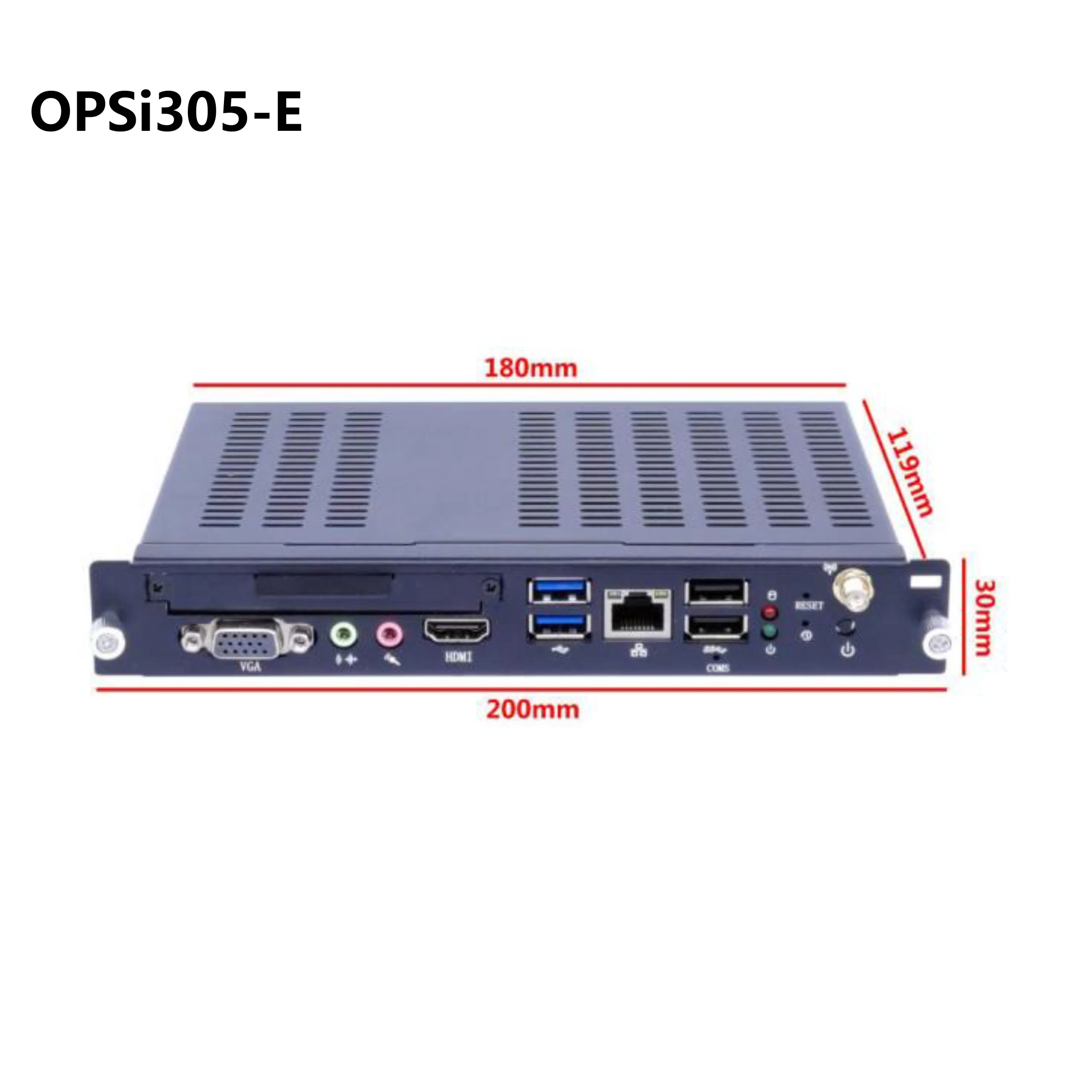 

OPS-i305E Mini PC Computer Intel Core i3 5005U Processor Windows 10 Pro For Conference Teach Screen Built-in Host Module SSD