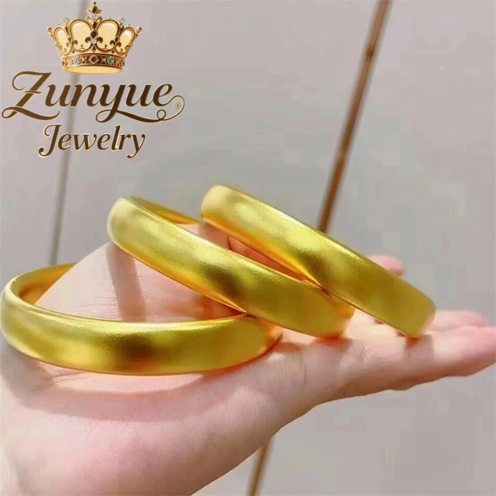 

Sand Gold Jewelry Tire Bracelet Ancient Plain Surface Bracelet Loach Back Bracelet Fashion Jewelry Charms Exquisite Best Selling