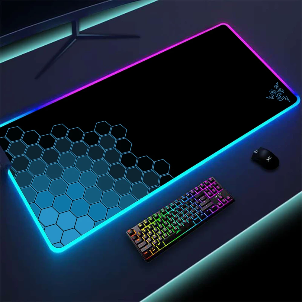 

Rgb Led Mousepad Gamer Razer Gaming Mouse Pad with Backlight 900x400 Keyboard Mat 120x60 Large Mouse Mats Luminous Mause Pad xxl