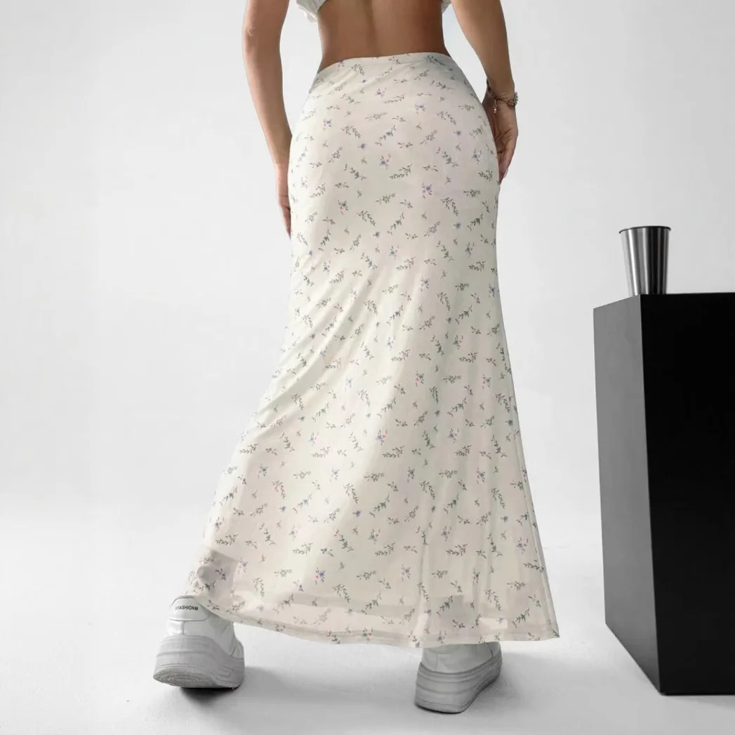 

Романтическая юбка А-силуэта из атласа с принтом, весна-лето, новинка, трансграничная продажа, AYJ25L250, набор для вязания своими руками