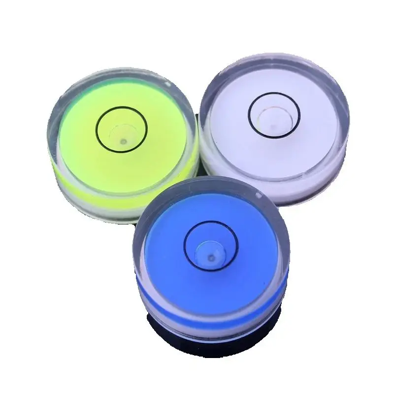 HACCURY Universal level measurement instrument Bubble level Circular Level Spirit Beads Size 25*10mm Green Blue White 10PCS/lot