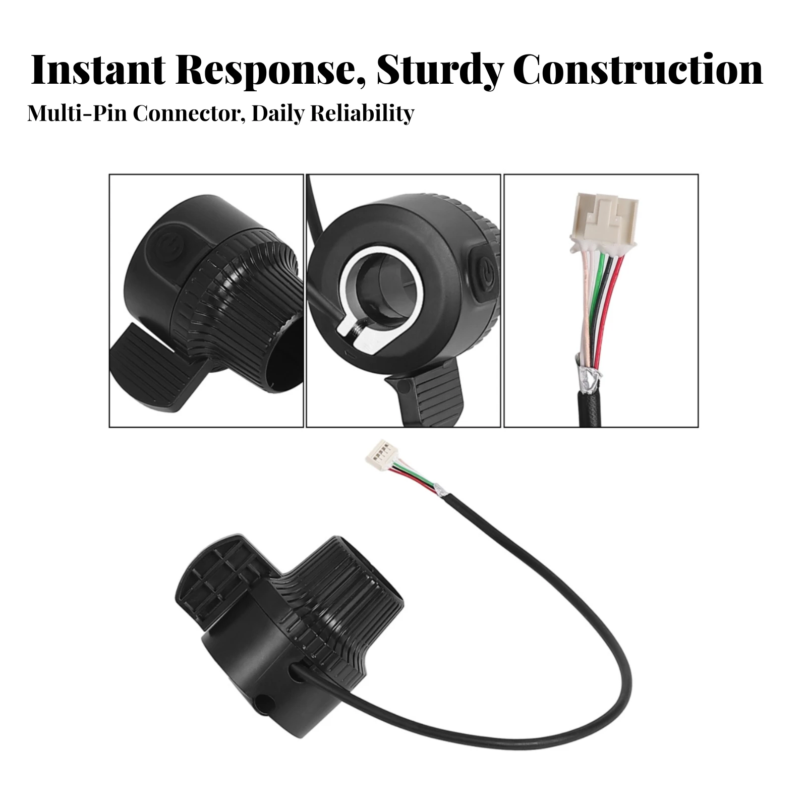 Electric Scooter Throttle Sturdy Thumb Throttle Speed Control Wear-Resistant Accessory Universal for Adult Riders, Commuting