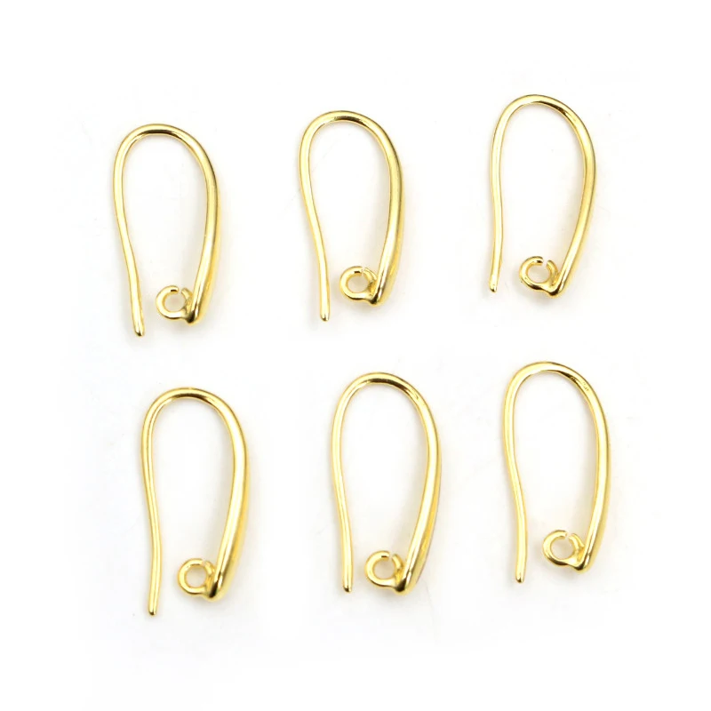 20x11mm 10pcs High Quality 7 Colors Plated Brass French Earring Hooks Wire Earrings Clasps Settings Base Settings Whole Sale