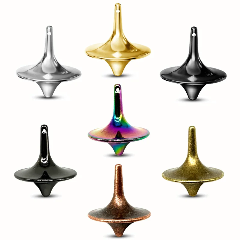 

Accurate Metal Gyro Fidget Toys Hand Spinning Top Fingertips Antistress mall Cyclone Gyroscope Adults Kids Birthday Gifts