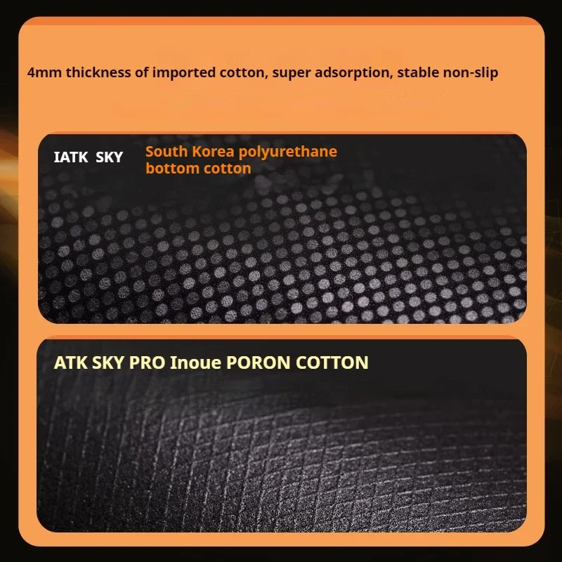 Imagem -05 - Atk Sky Gaming Mouse Pad Xsoft Teclado Computer Desk Mat Pano Laranja Jogo Fps Ajuste Especial Especial