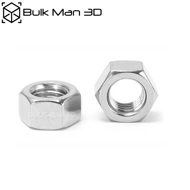 50pcs/Lot M3 M4 M5 Hex Hexagon Nut Stainless Steel Thread Hex Nut