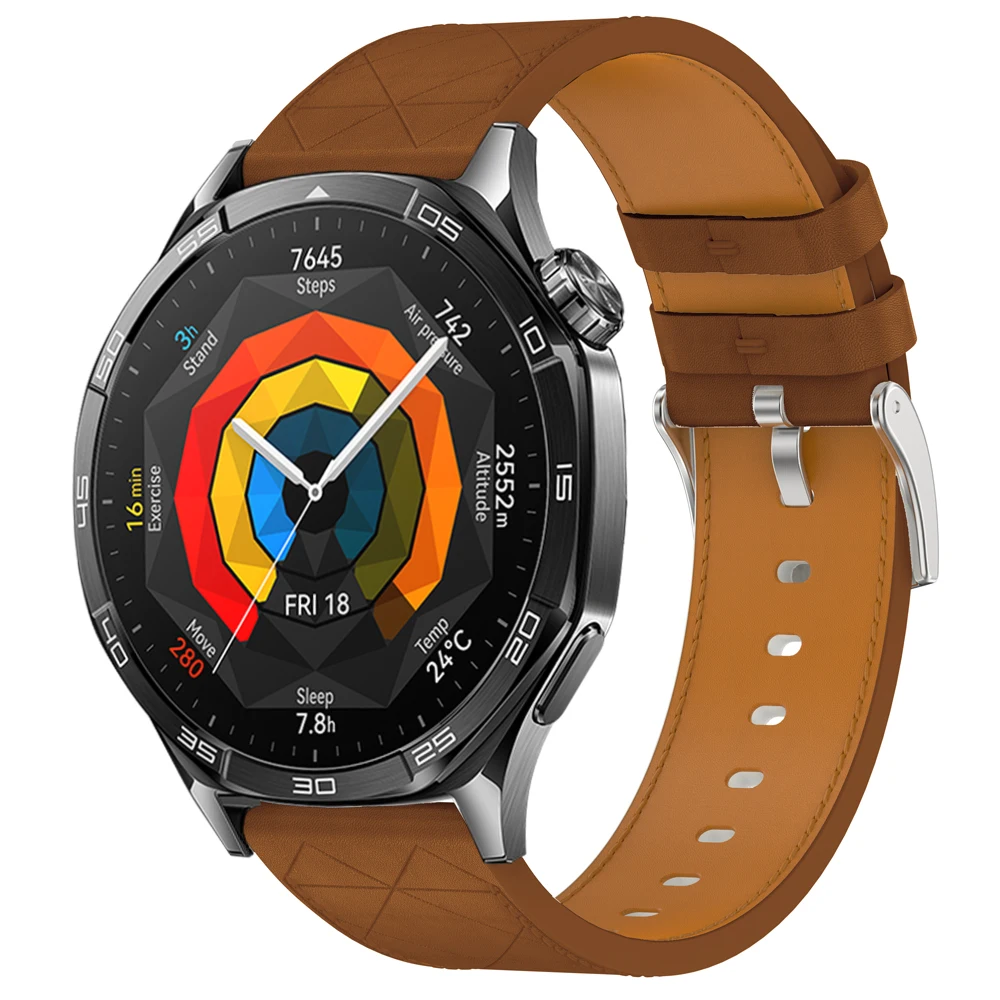 Synthetische lederen band horlogeband armband compatibel met Huawei Watch GT5 pro 46mm GT3 GT2 pro GT4 46mm smartwatch accessoire