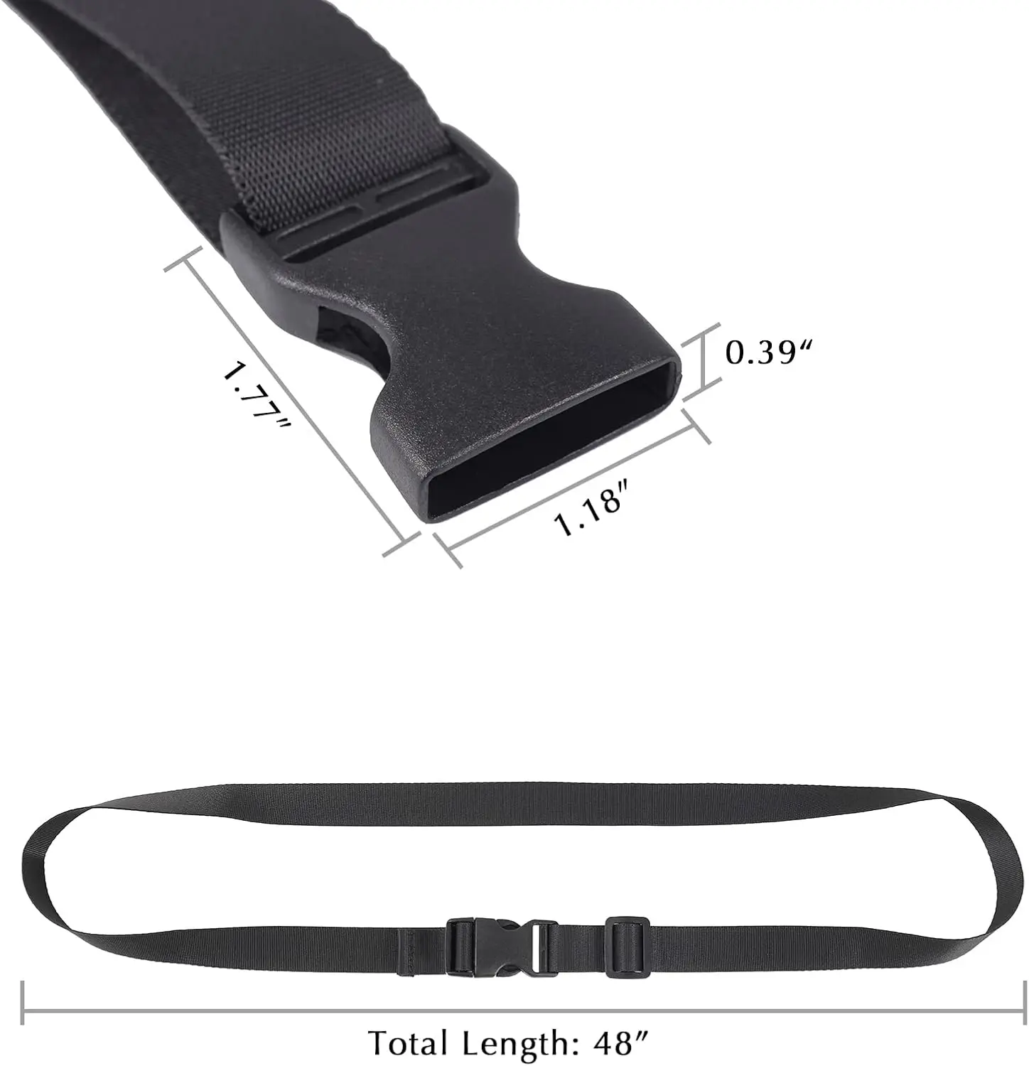 4 Pack Luggage Straps Nylon Backpack Accessory Utility Straps Quick Release Bag Strap Adjustable for Hiking Travel Outdoor Sport