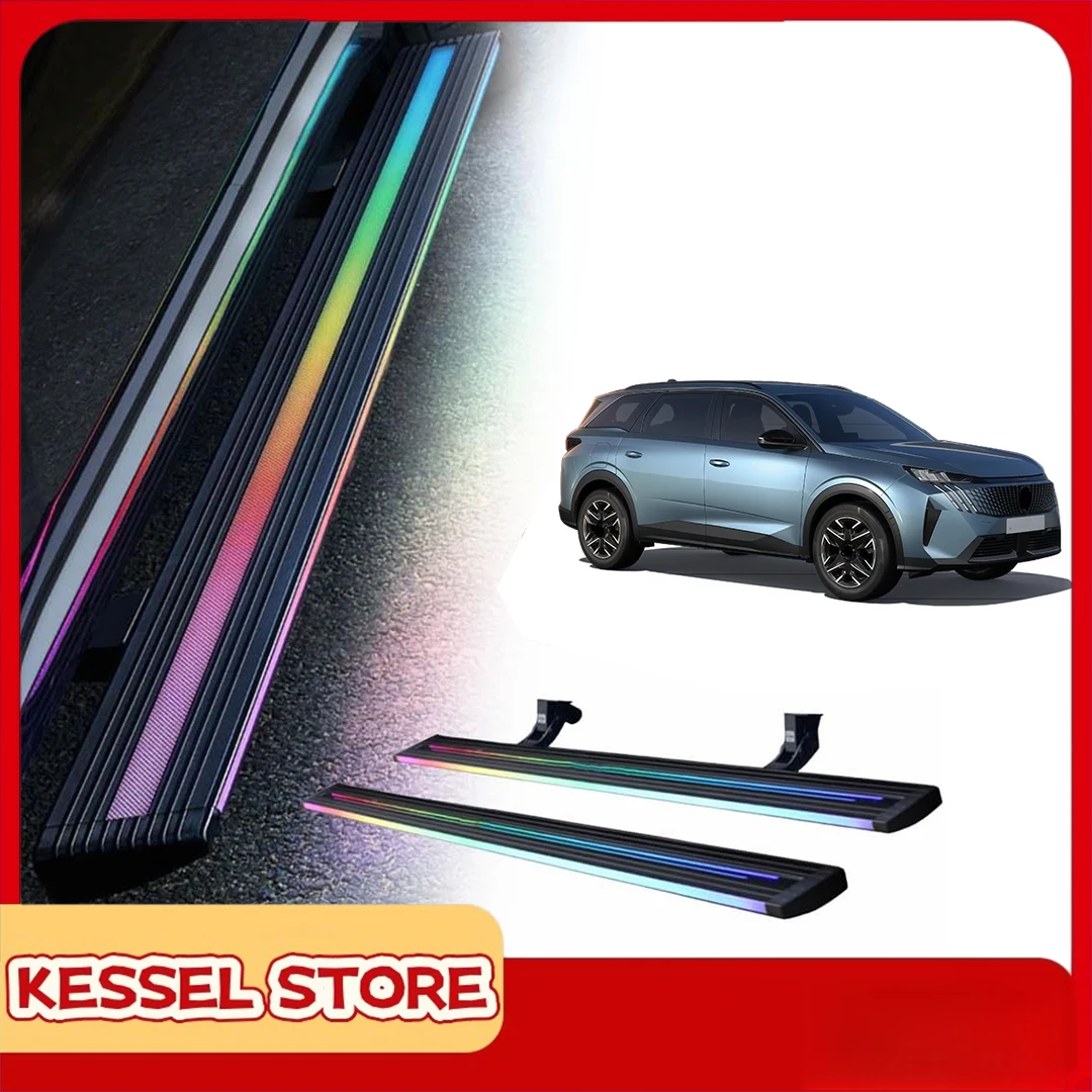 

Power Side Step with LED Light Electric Running Boards fits for Peugeot 5008 2017-2025 2026 Deployable Retractable Steps