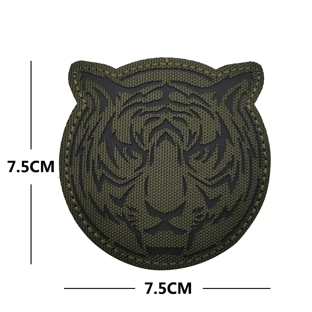 Camouflage Tiger Nylon Patches Infrared Reflective Tactical Morale Armband HOOK & LOOP Badge Uniforms Backpacks Hats Accessories