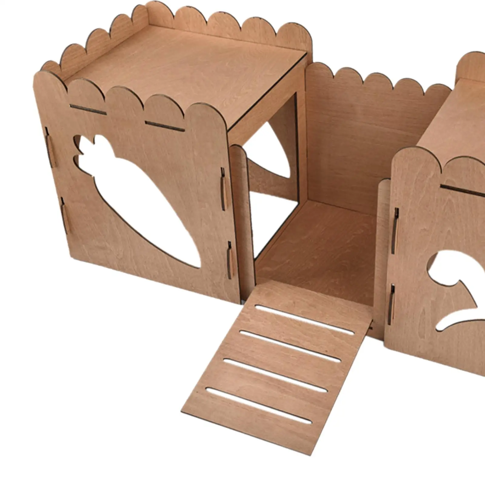 Hamster House Small Animal Pet House Bed Wooden Castle Hideout House for Guinea Pig Chinchilla Bunny Gerbils Hedgehog