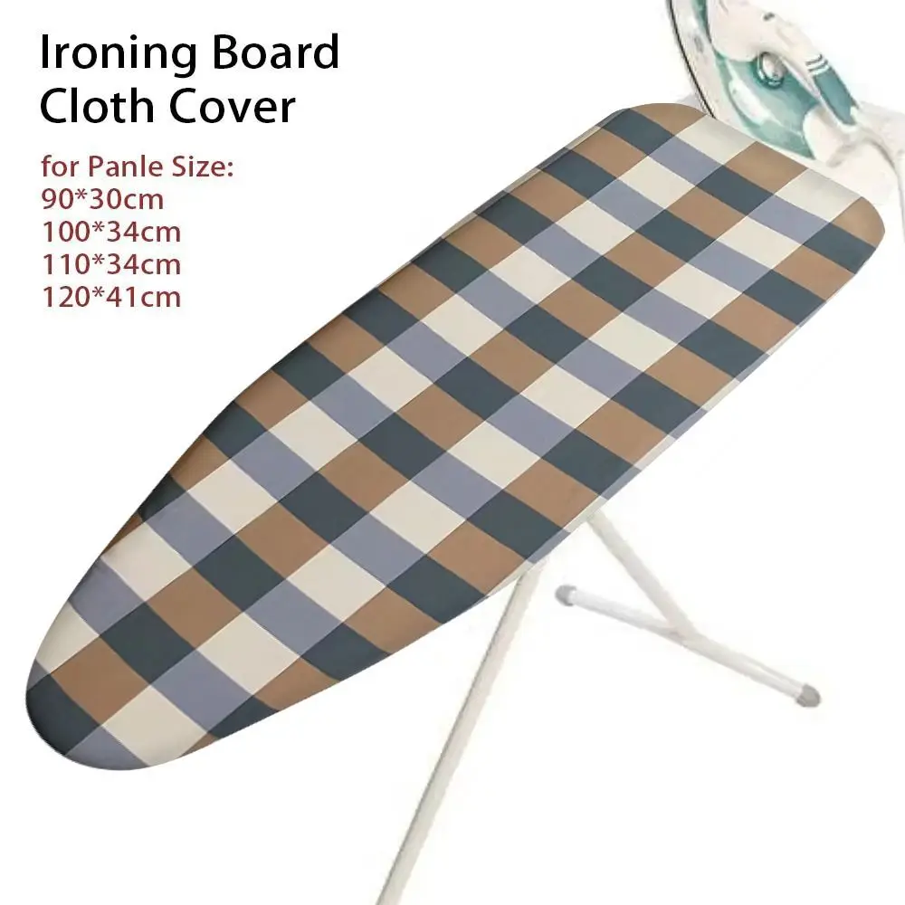 1Pcs Stain Resistant Ironing Board Cover With Elastic Edge Thick Cotton Padding Iron Heat Shield Universal Cloth Cover