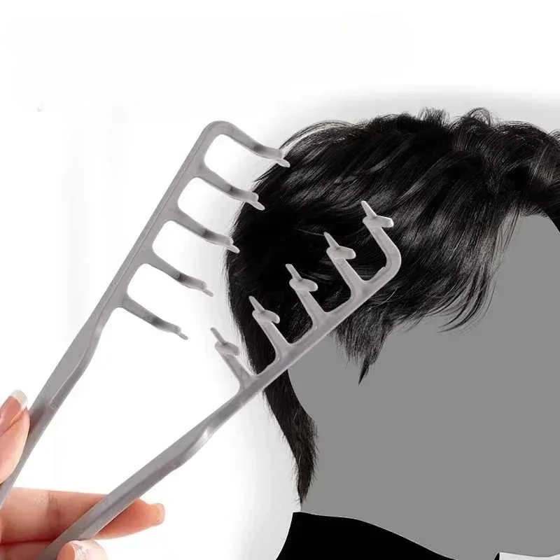 

1/2Pcs Volumizing Wide-Tooth Hair Styling Comb Curling Tools Fluffy Texture for Men Ideal for All Hair Types Hairstyling 2027