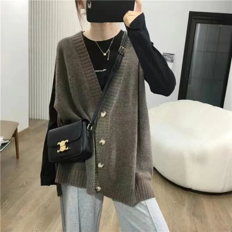 Autumn Winter Vest Female Knit 2024 Medium Long Styles Sleeveless Women Jacket Large Size 6XL Cardigan Waistcoat Ladies Outwear