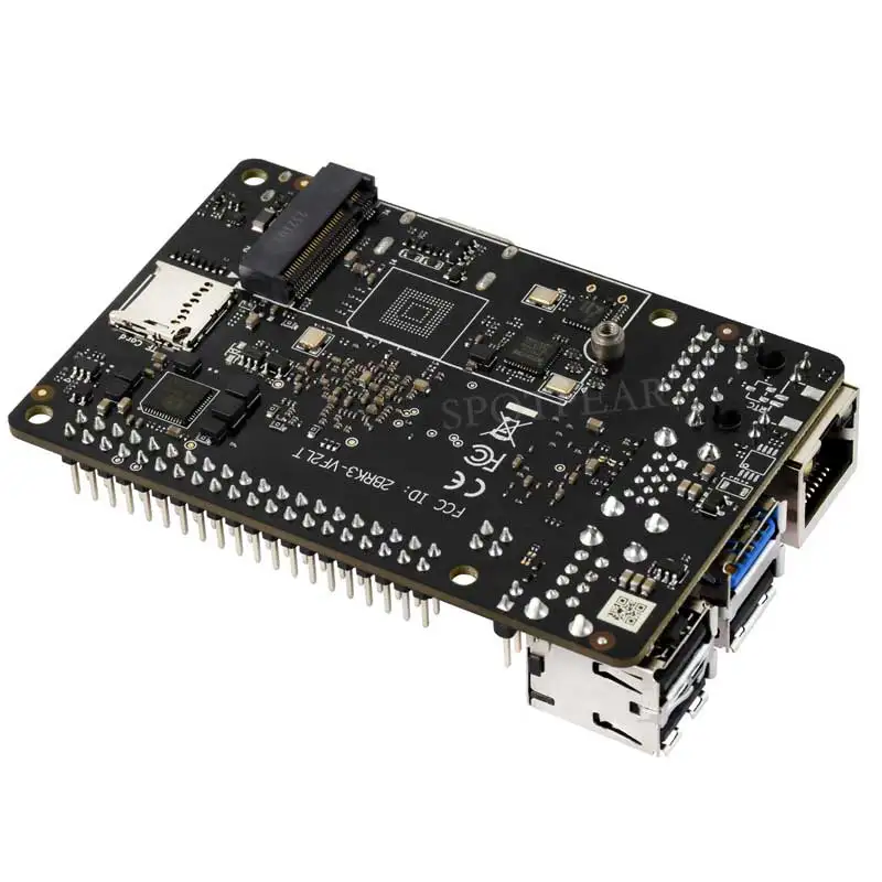 Computador de placa única VisionFive2 Lite RISC-V, processador JH-7110S com GPU 3D integrado, baseado em Linux